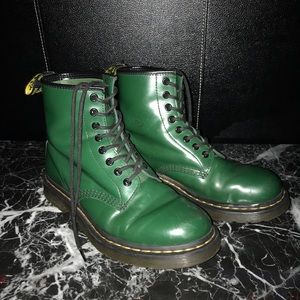 Green Dr Martens